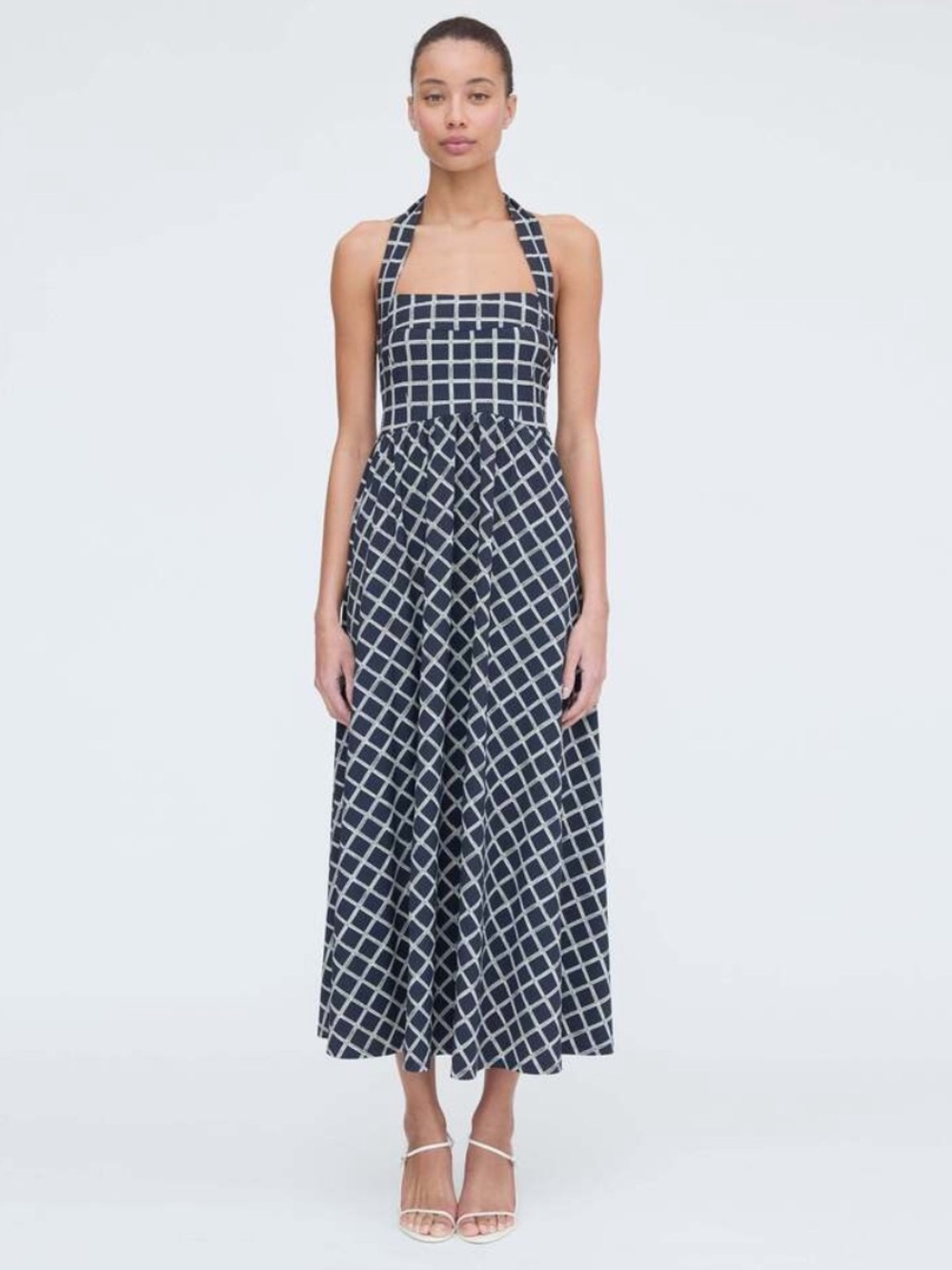 ISO HILL HOUSE Grecian Check MIDI dress size MEDIUM